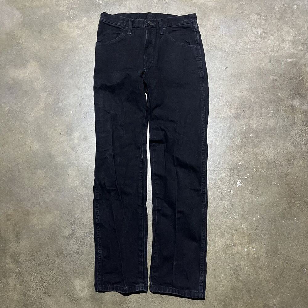 Vintage Y2k Rustler Black Straight Leg Western Jeans 30x32